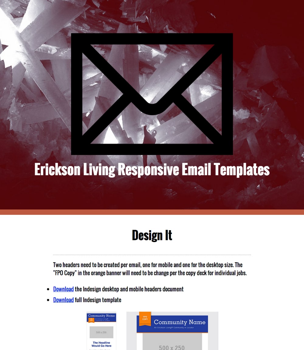Erickson Living Responsive Email Template Site