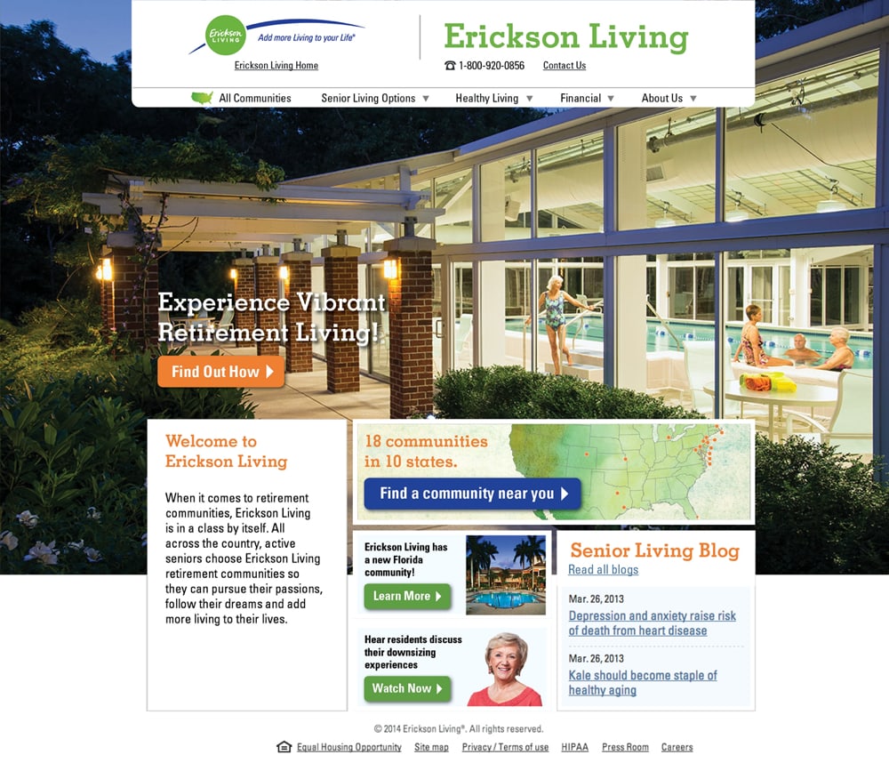Erickson Living Website