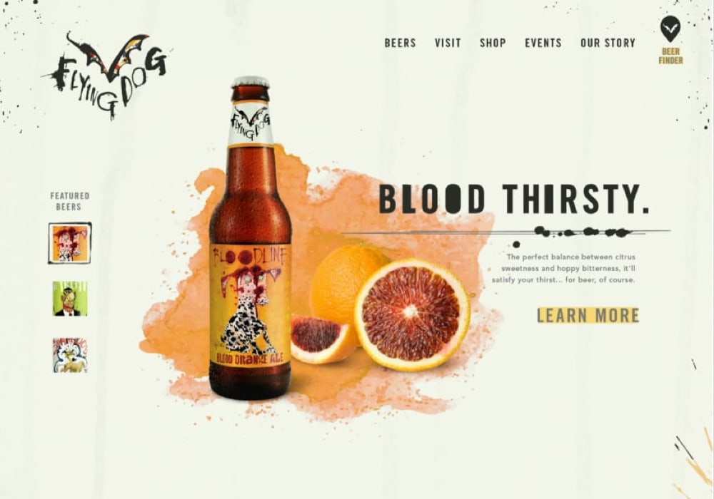 Flying Dog Brewery Website