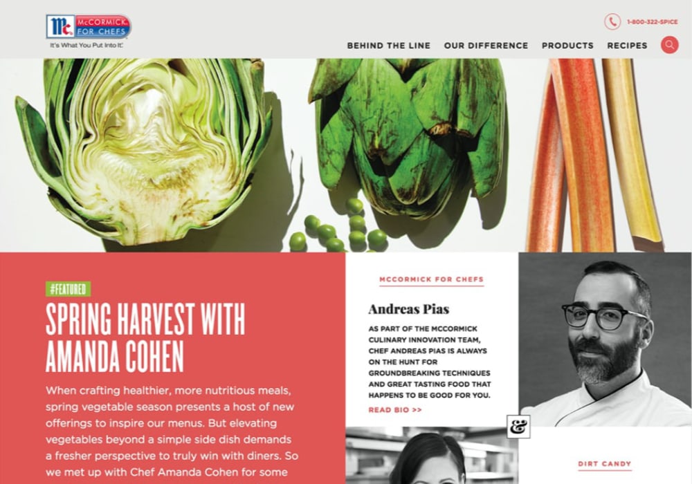 McCormick For Chefs Website