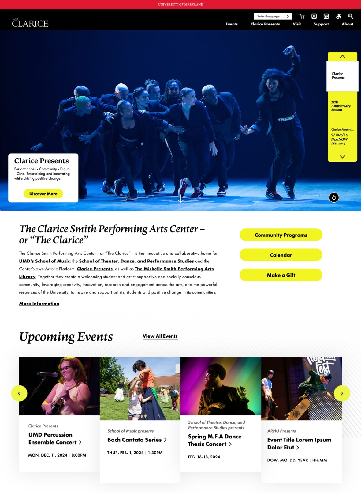 Clarice Smith Performing Arts Center